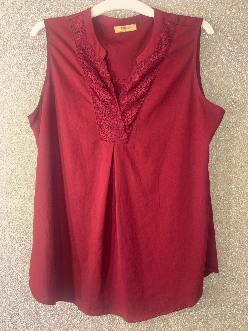 Timeson size XL sleeveless blouse